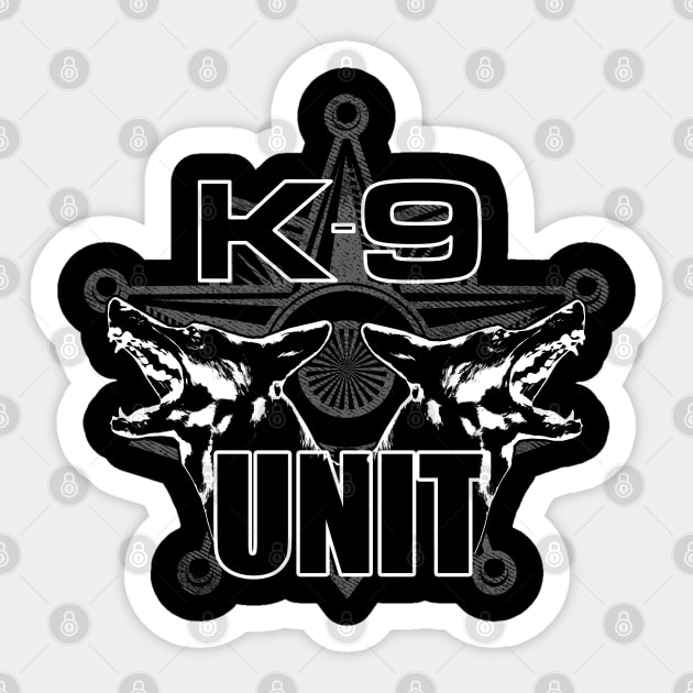 K-9 Unit - Police Unit - German Shepherd Sticker by Nartissima